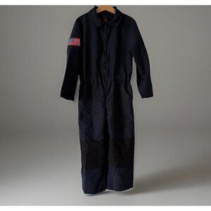 SWAT Team Jumpsuit Costume Sz Small (5/6) American Flag Badge Enforcement NWT
